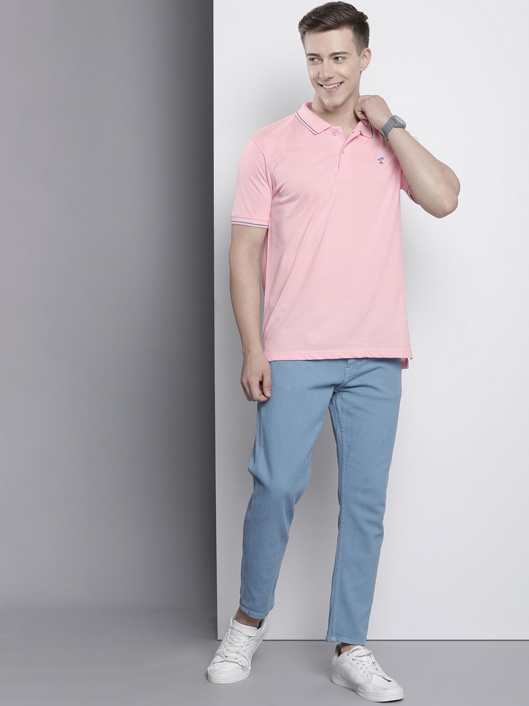 The Indian Garage Co Men Polo Collar T-shirt