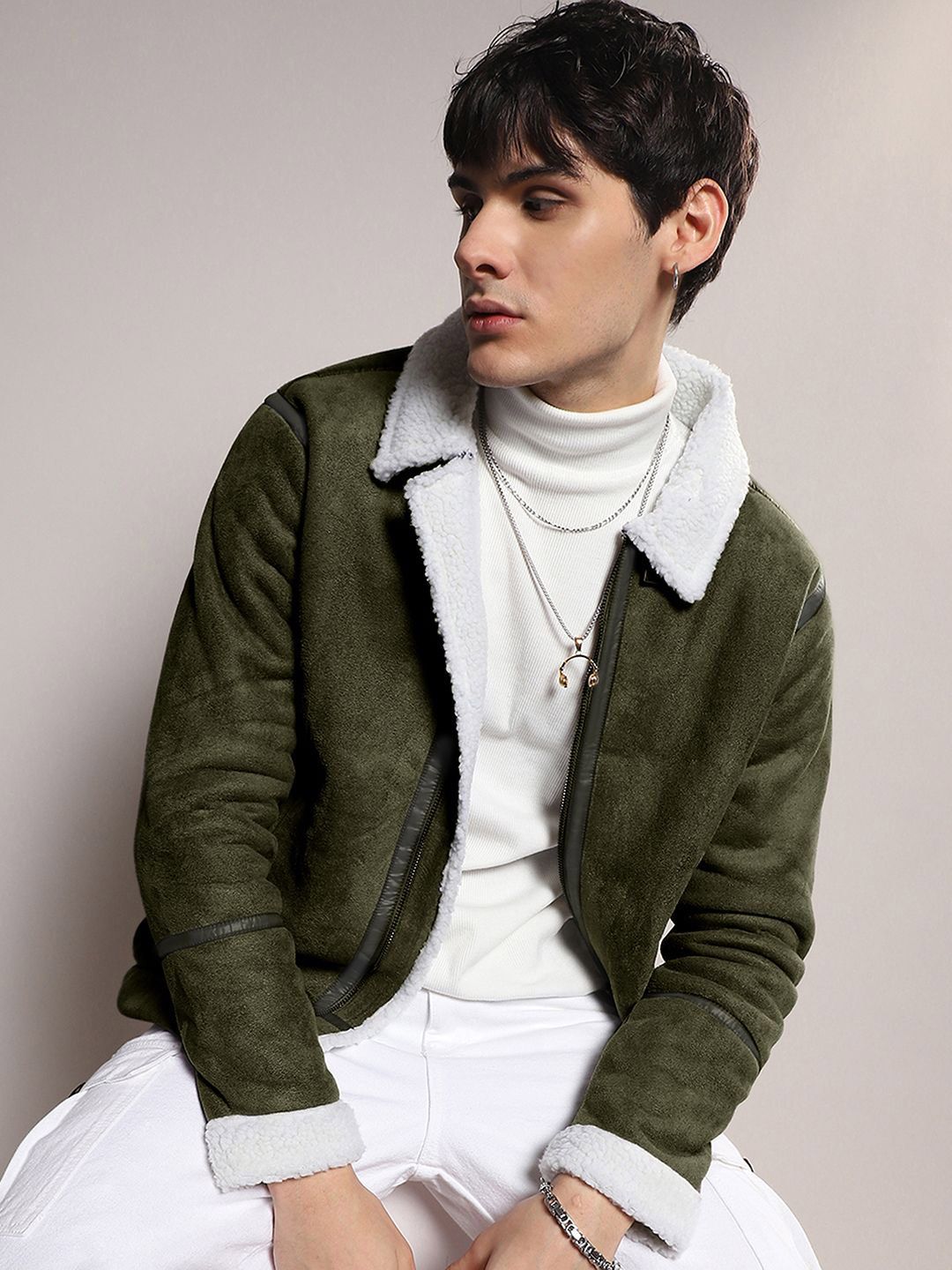 CAHOOT Men Colourblocked Lightweight Biker Jacket