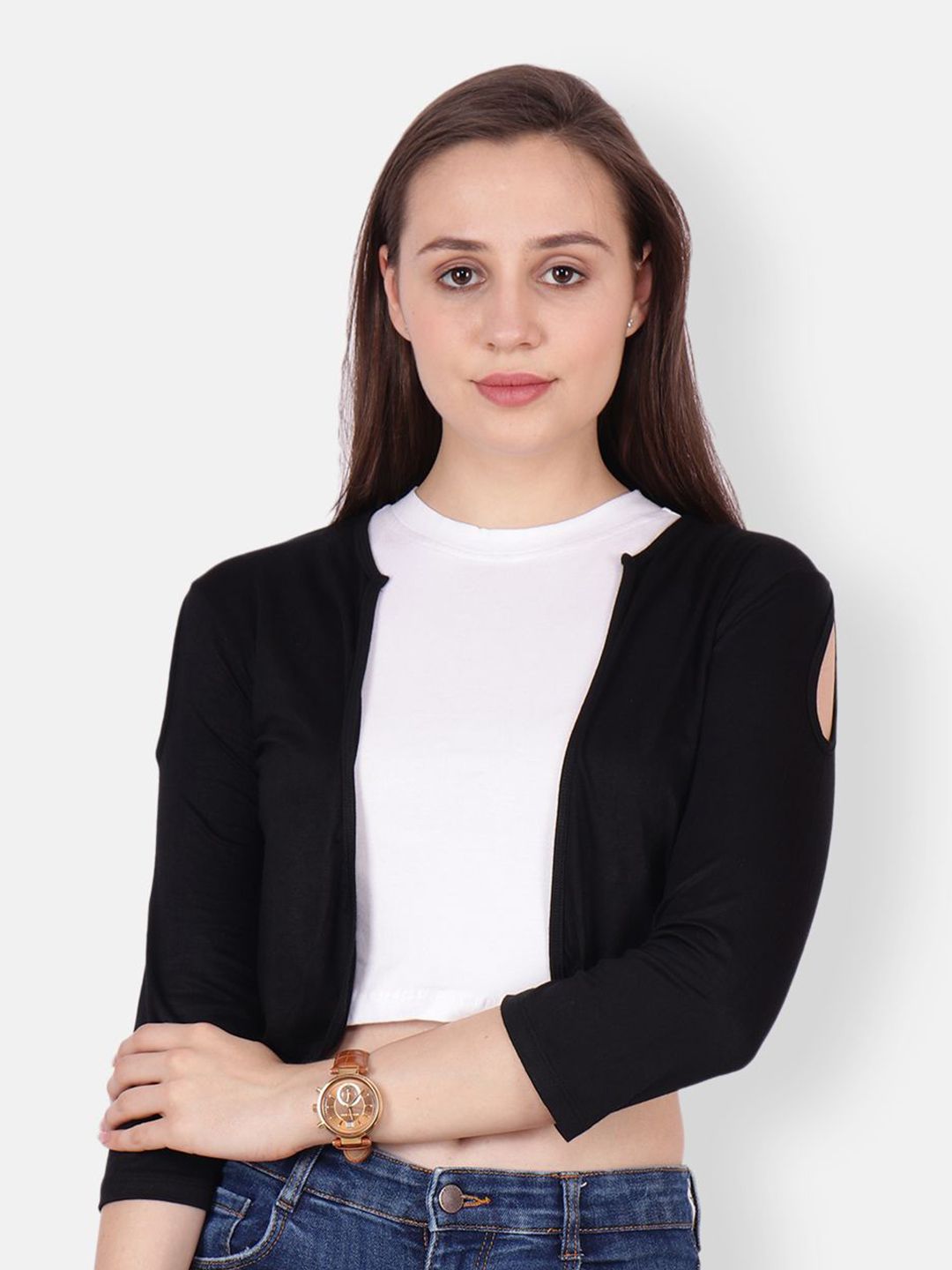 SCORPIUS Women Crop Shrug deal from myntra