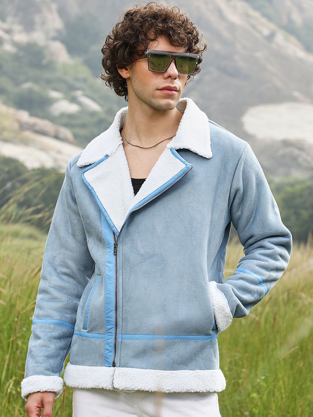 CAHOOT Men Colourblocked Lightweight Biker Jacket