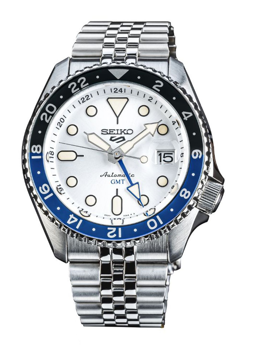 SEIKO SEIKO Men Embellished Dial & Stainless Steel Bracelet Style Straps Analogue Chronograph Automatic Motion Watch