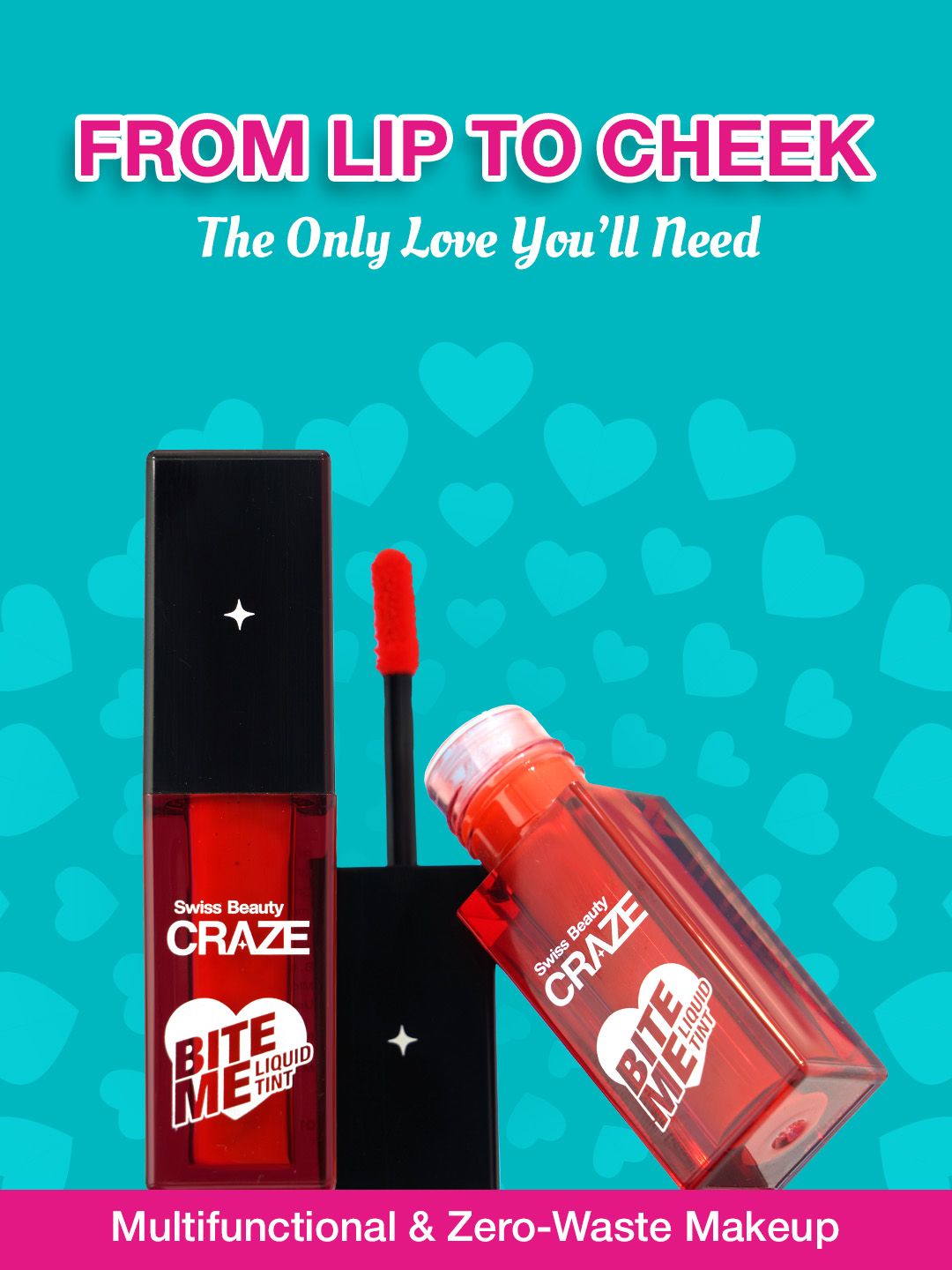 Buy SWISS BEAUTY Craze Bite Me Liquid Lip Tint 4ml - Juicy Peach