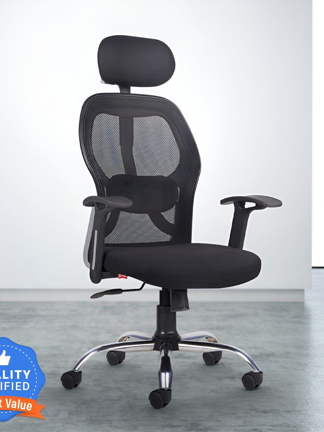 Buy CELLBELL Black Taurus C100 Lite High Back Comfortable Mesh