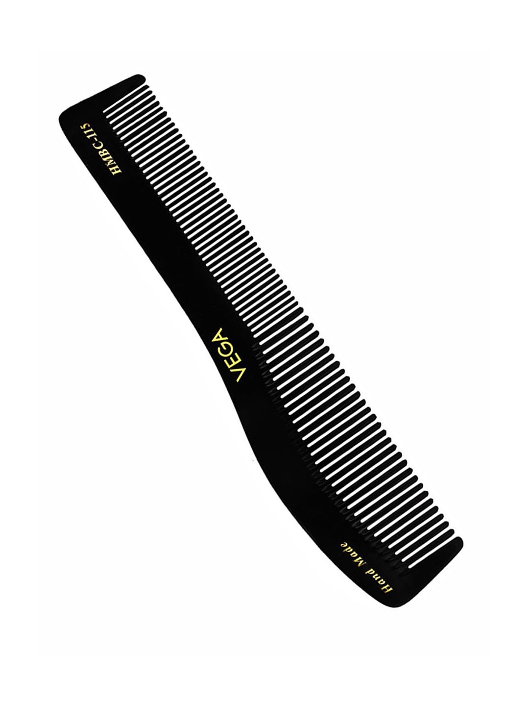 VEGA HMBC-115 Handmade Graduated Dressing Hair Comb - Black