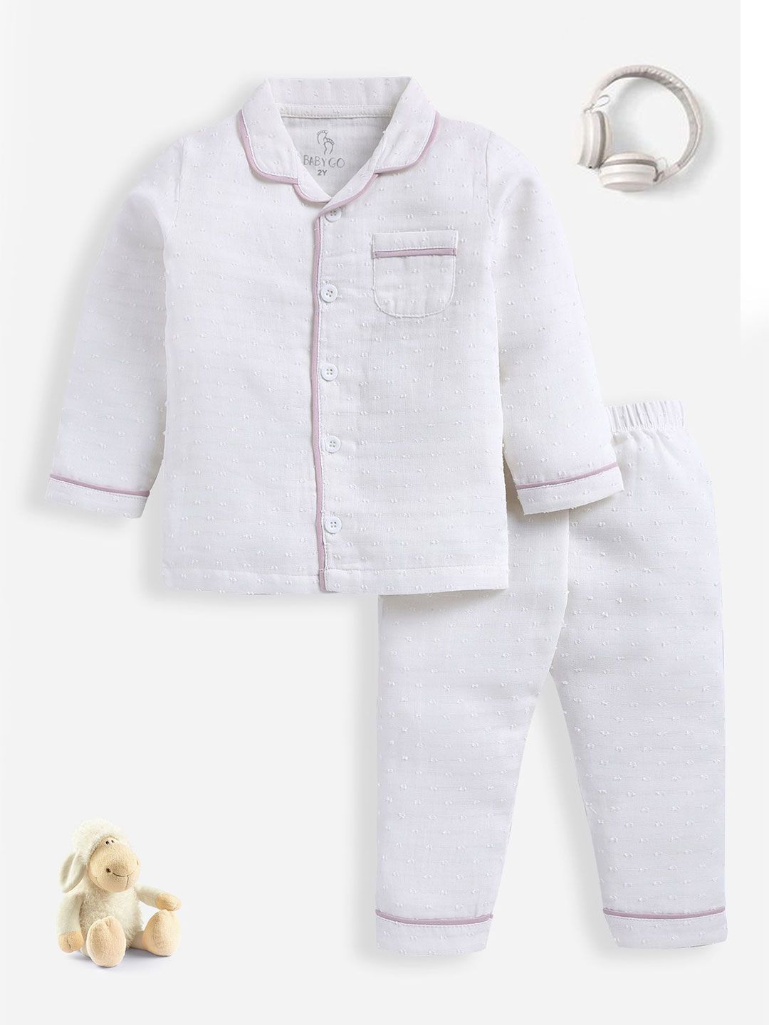 BABY GO Boys Shirt with Pyjamas