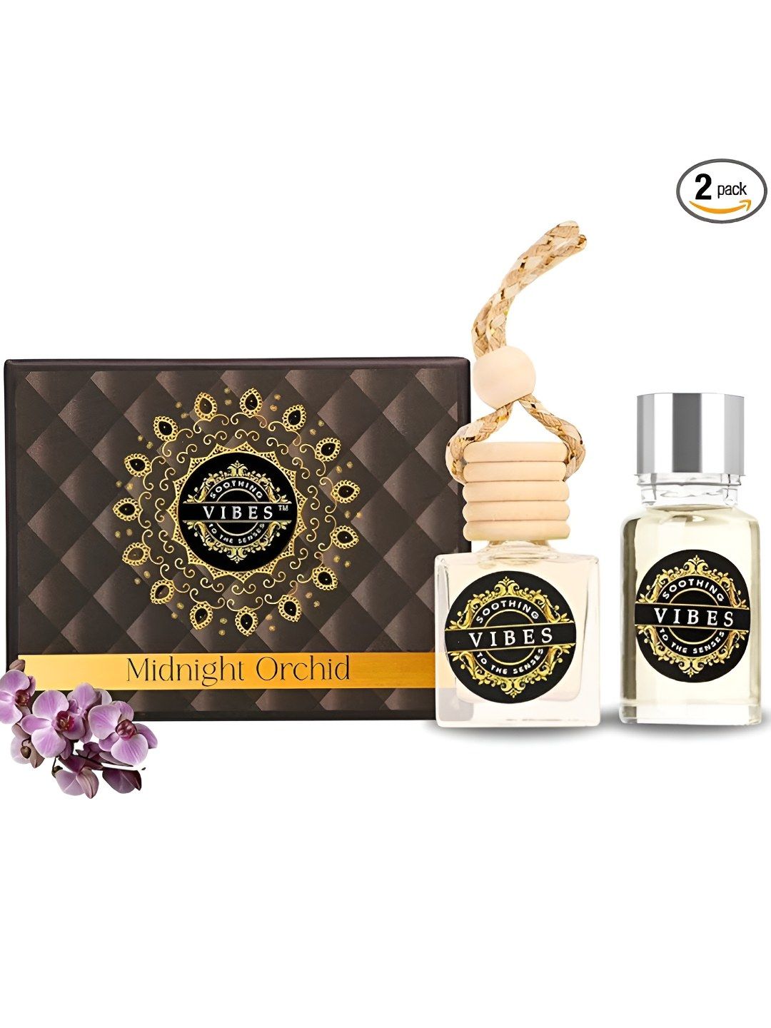 Buy VIBES soothing to the senses Transparent Midnight Orchid Car