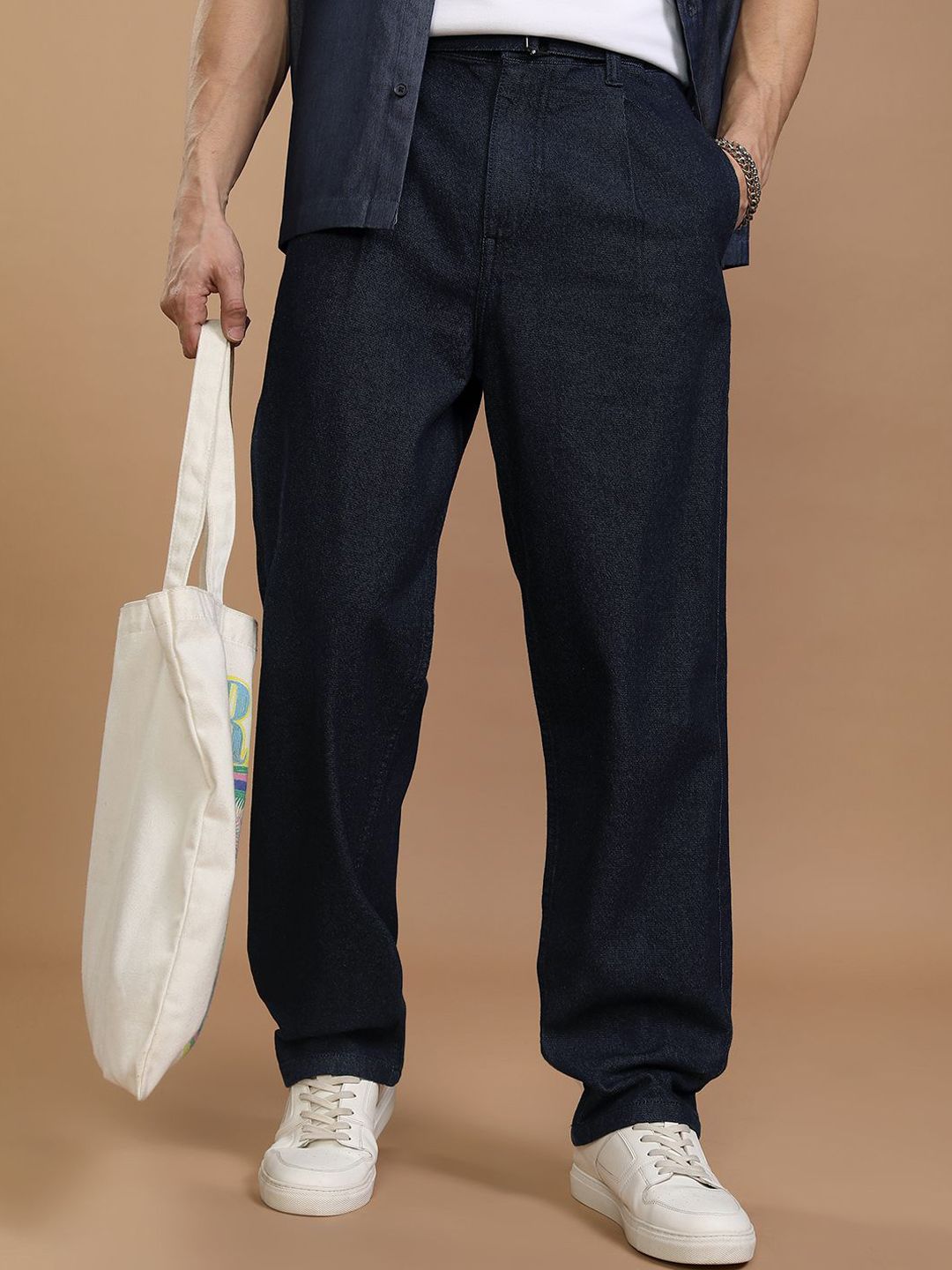 HIGHLANDER Men Cotton Mid-Rise Straight Fit Jeans