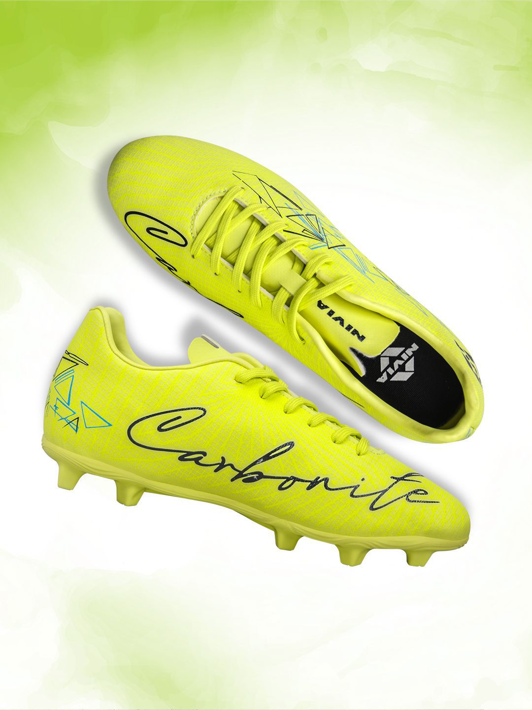NIVIA Carbonite 7.0 Football Studs with Synthetic Leather and TPU Sole For All Surfaces