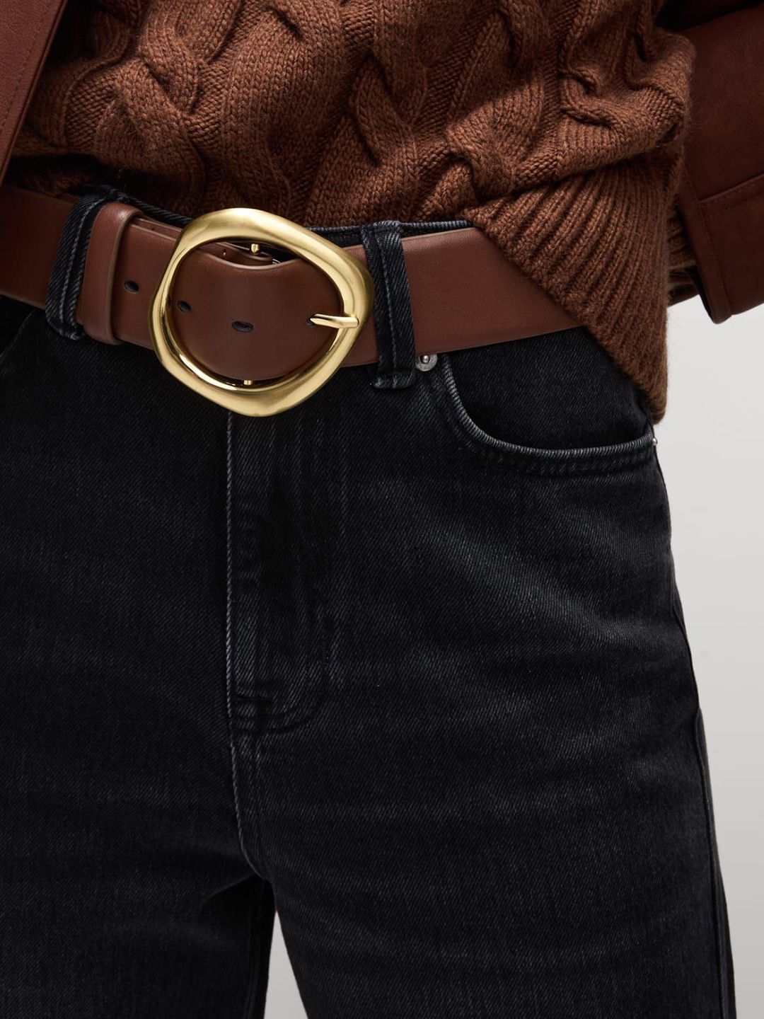 High Waisted Carrot Leg Ankle Grazer Jeans