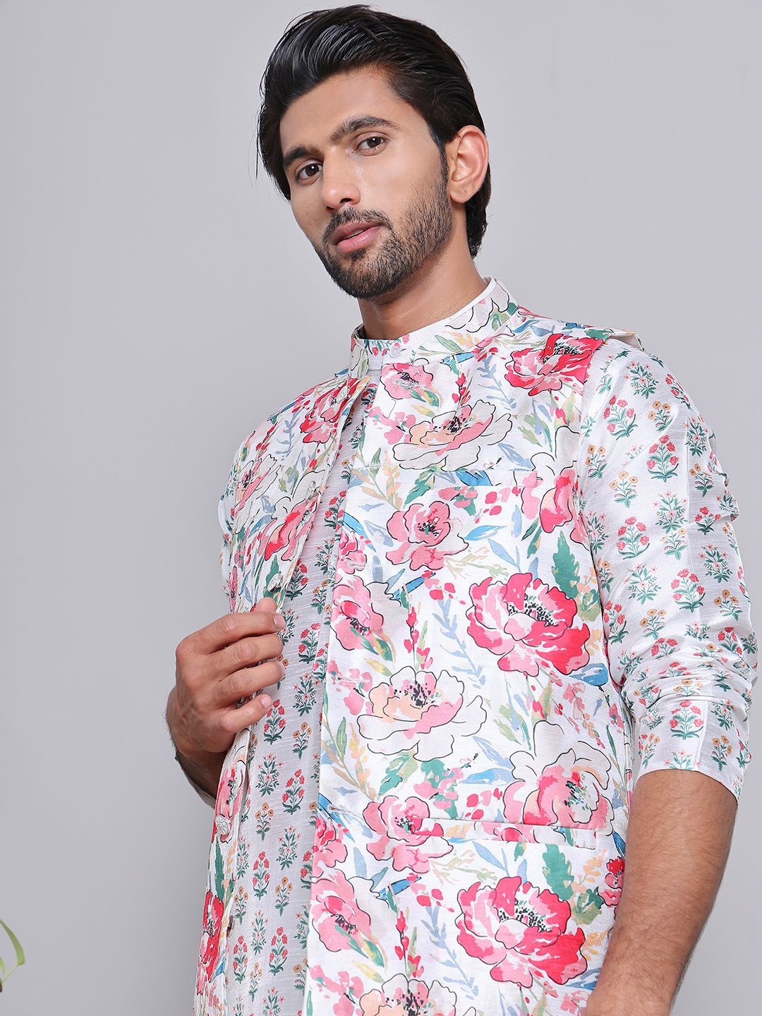 Jompers  Men Printed Nehru Jackets