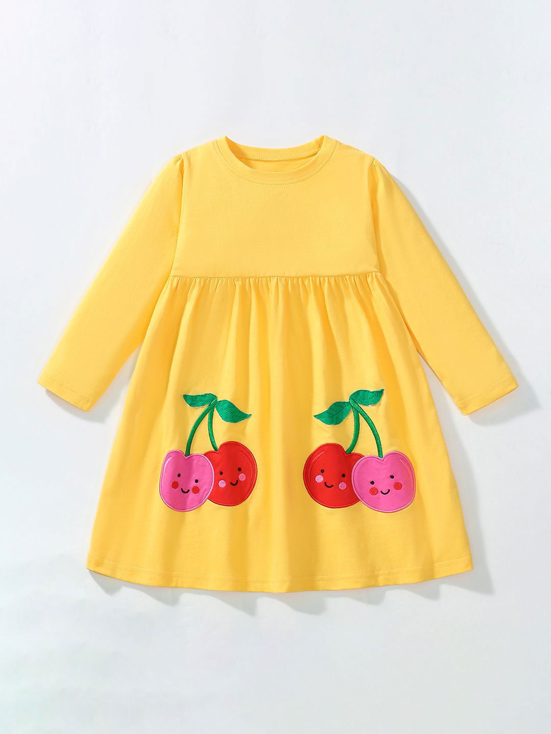 JC SPARKLE Girls Printed Cotton A-Line Dress