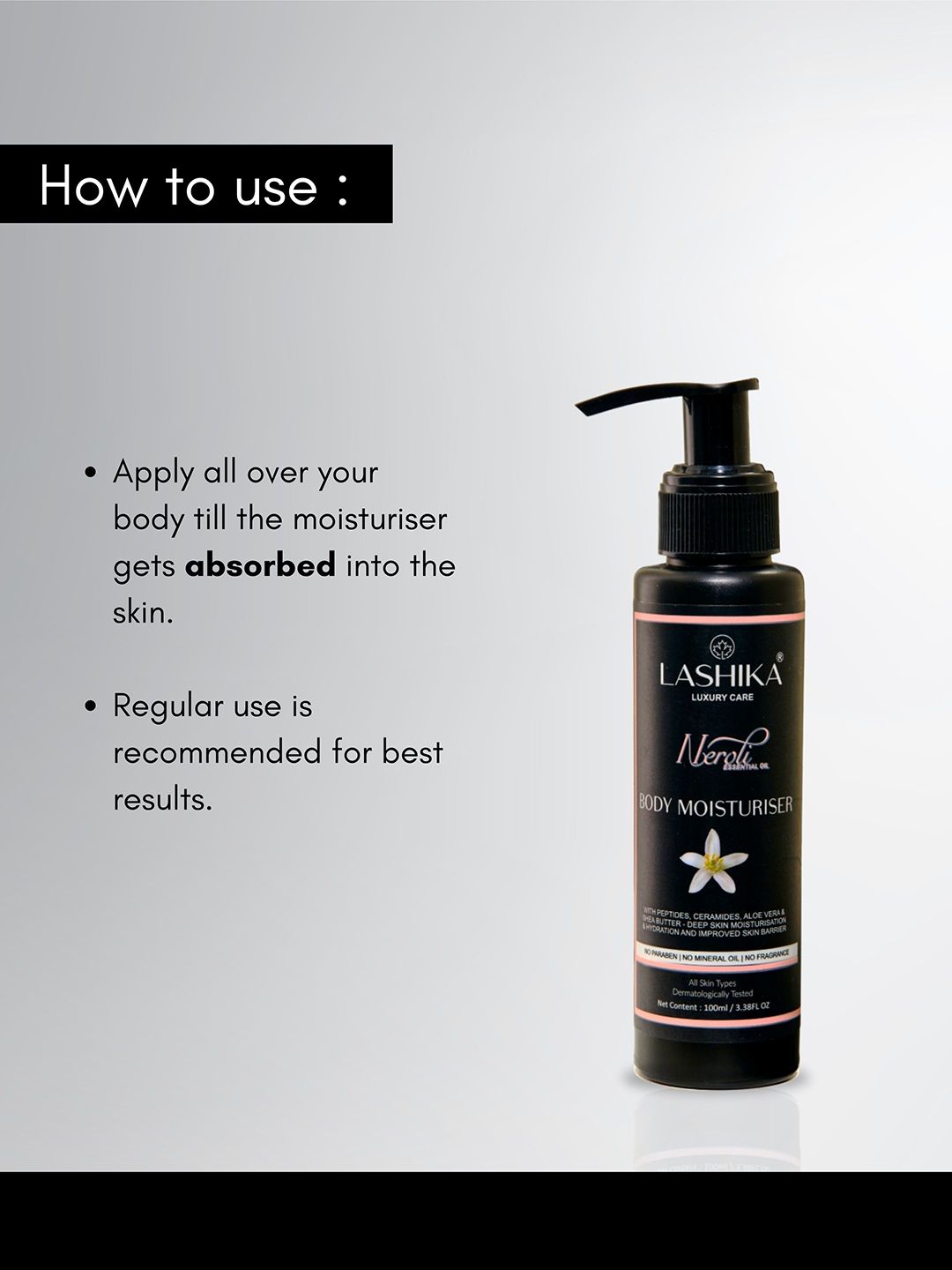 Buy LASHIKA Neroli Body Moisturizer - 100 ml - Body Cream and