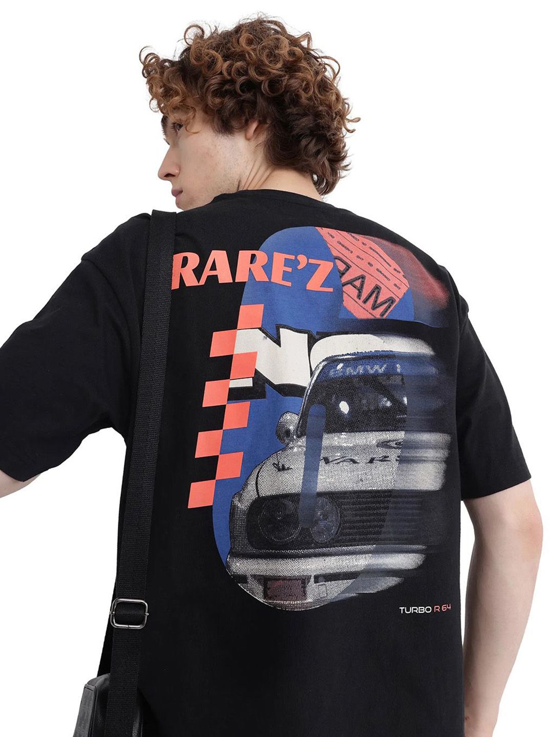 RARE RABBIT Men Graphic Printed Round Neck Cotton Oversized T-shirt deal from myntra RARE RABBIT Men Graphic Printed Round Neck Cotton Oversized T-shirt deal from myntra