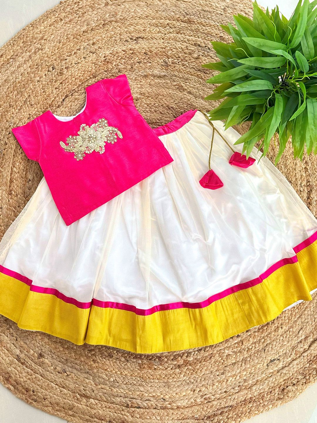 STANWELLS KIDS Girls Embroidered Printed Lehenga Choli Dress
