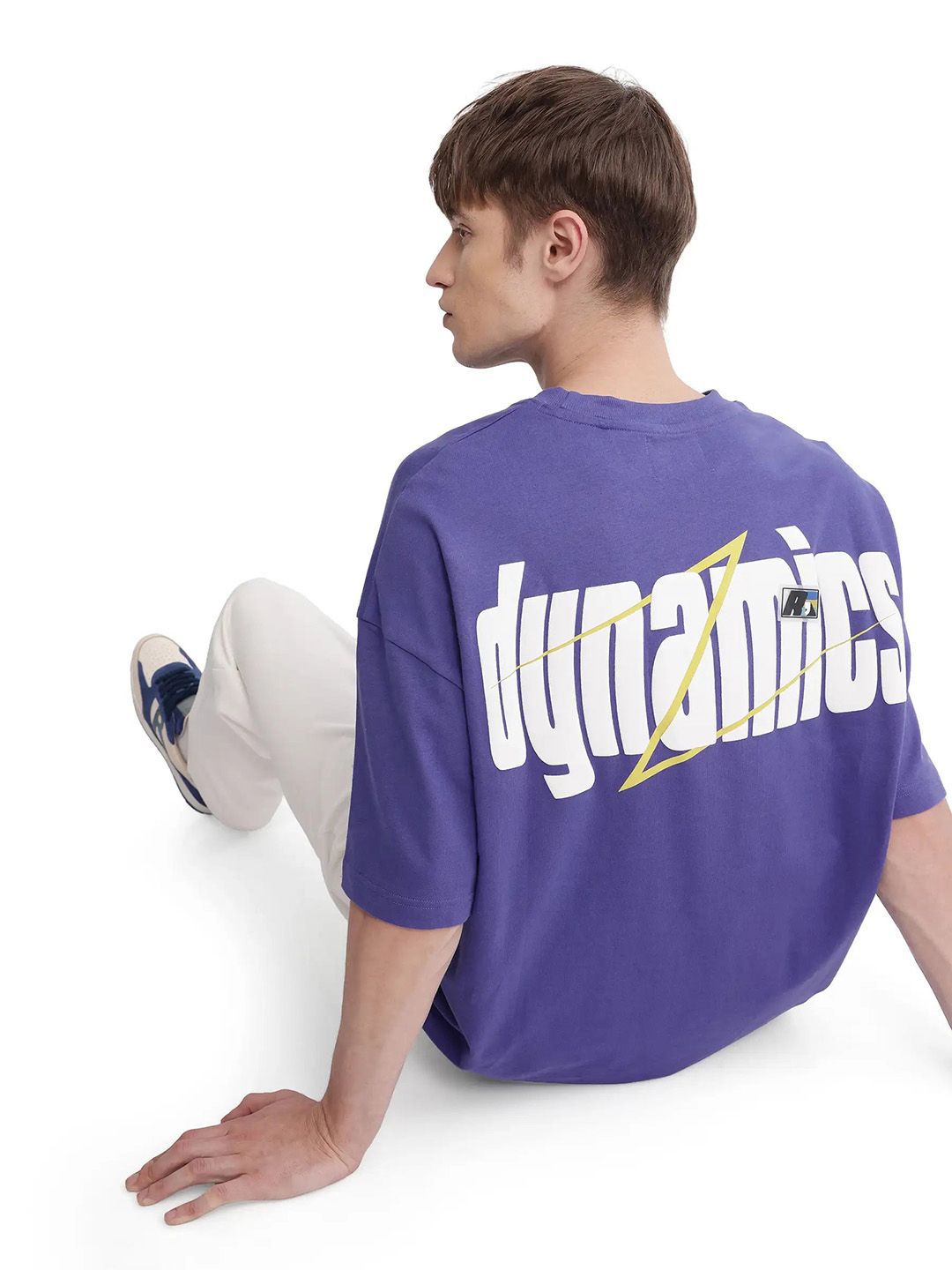 RARE RABBIT Men Typography Printed Round Neck Cotton Oversized T-shirt deal from myntra RARE RABBIT Men Typography Printed Round Neck Cotton Oversized T-shirt deal from myntra