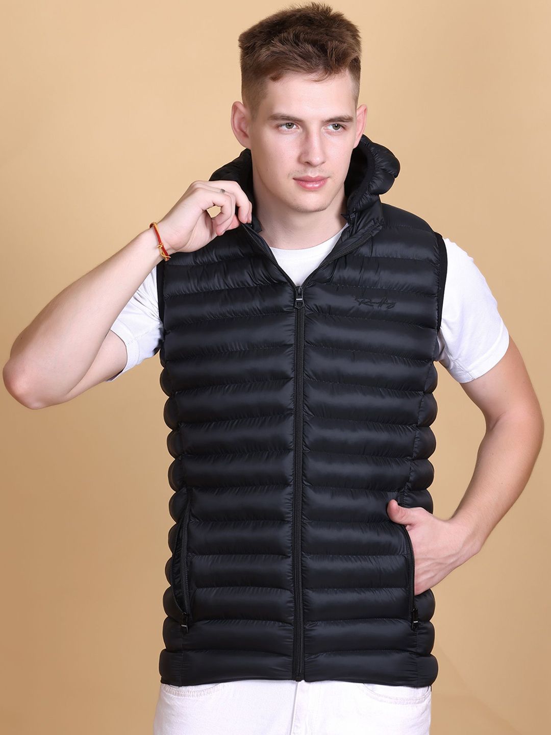 Roadking Men Hooded Solid Casual Puffer Jacket