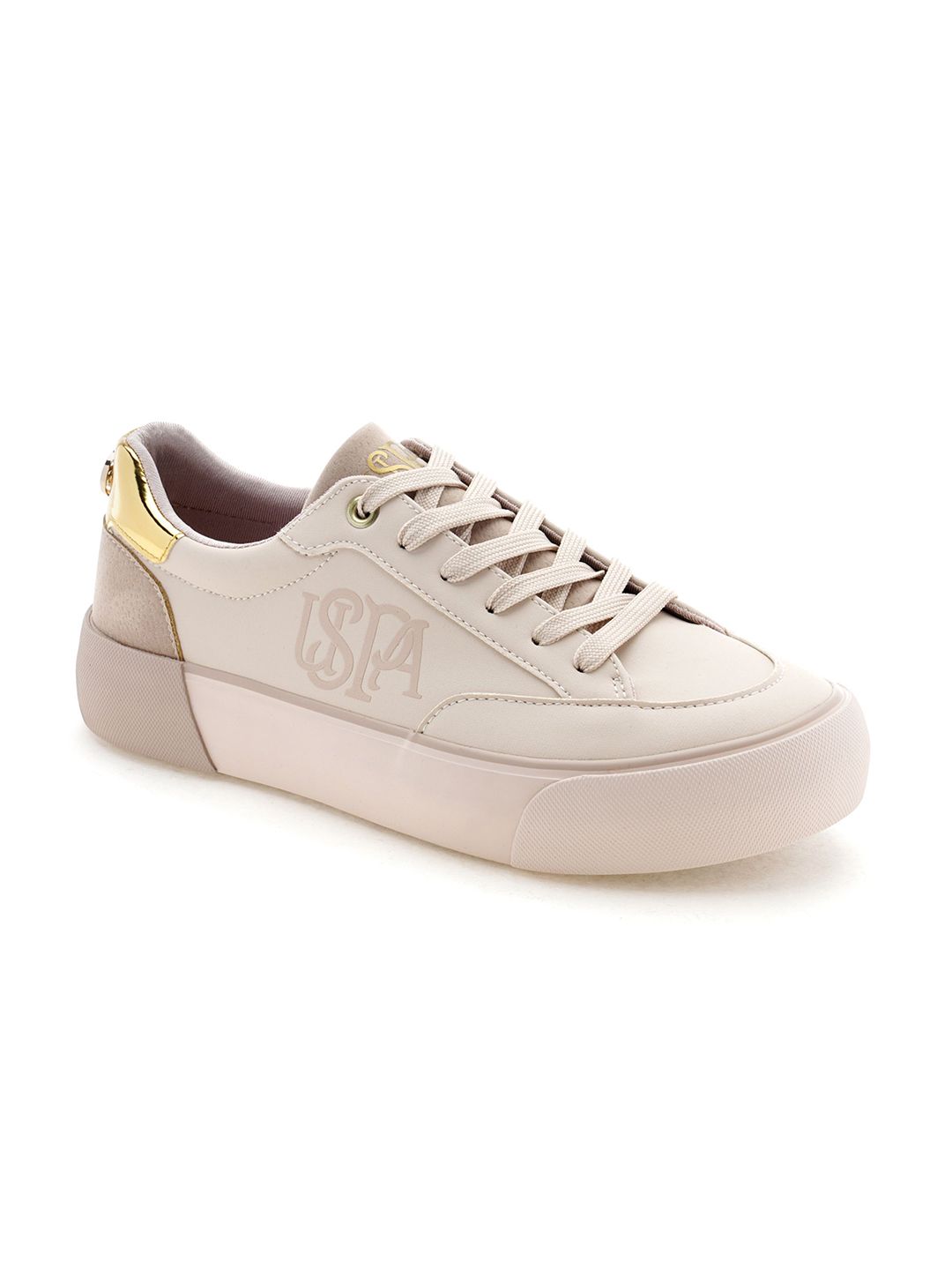 U.S. Polo Assn. Women Round Toe Lace-Ups Sneakers LYDIA