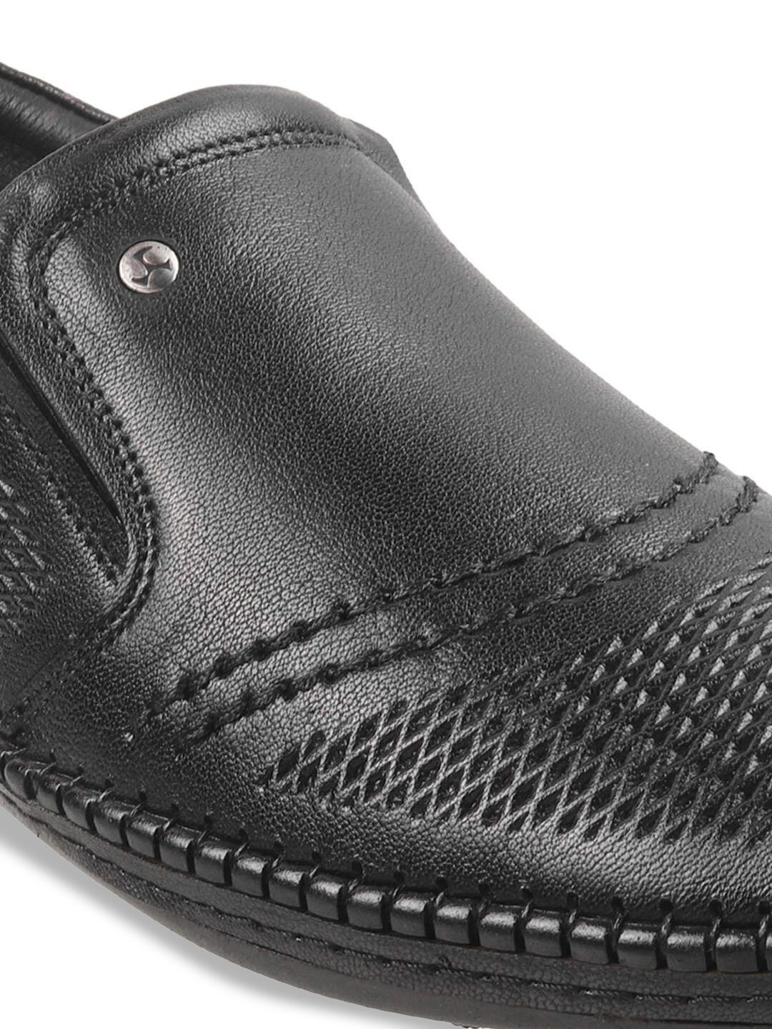 Buy Mochi Men Textured Leather Slip-On Sneakers - Casual Shoes for