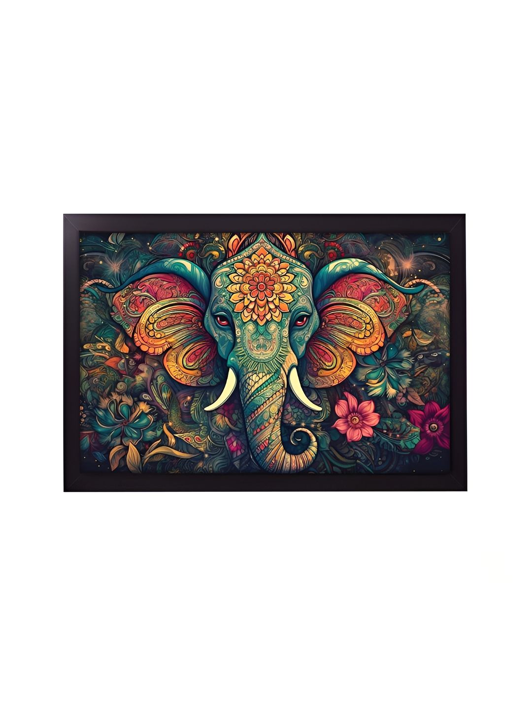 RANDOM RANDOM Green & Pink Religious Wooden Wall Art