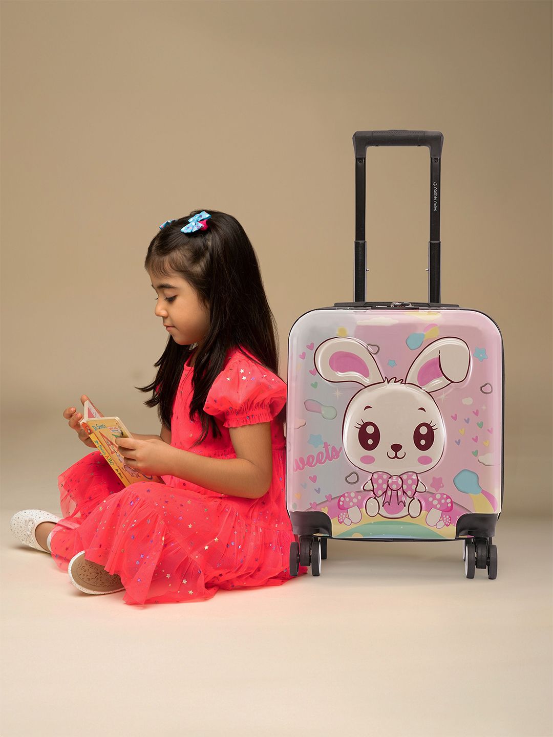 Buy Nasher Miles TTT Zoo Bunny Polycarbonate Cabin Pink Trolley