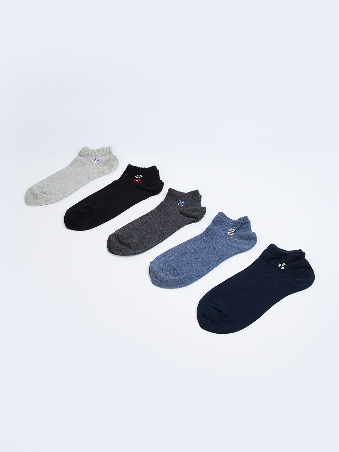 max Men Pack Of 5 Ankle-Length Socks