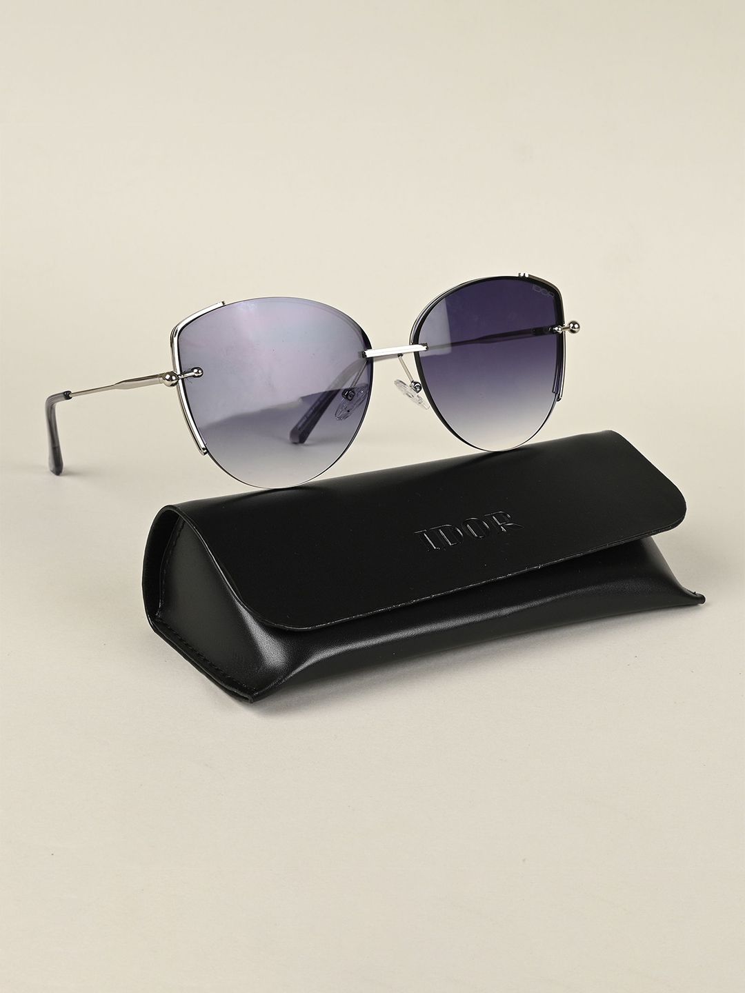 IDOR Women Cateye Sunglasses with UV Protected Lens IDOR-8562-C5-P188-