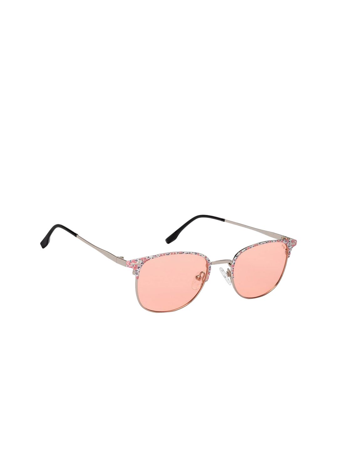 Vincent Chase by Lenskart Women Printed Round Sunglasses with Polarised Lens 215986-Pink