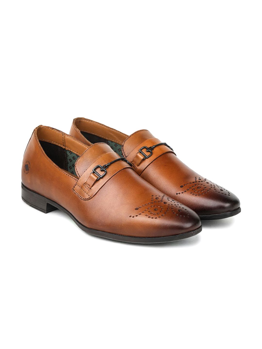 Lee Cooper Men Perforations Leather Brogues