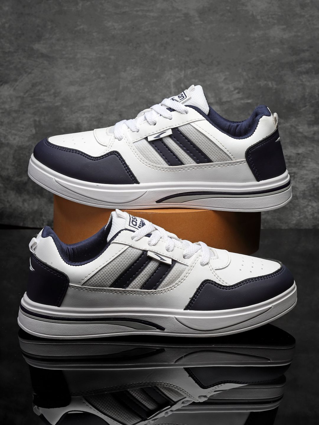 ASIAN Men Striped Lace-Ups Sneakers