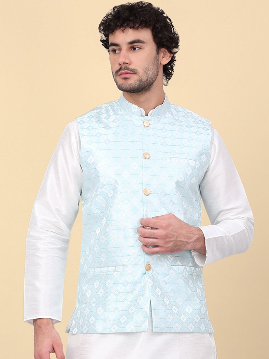 KRAFT INDIA Embroidered Nehru Jackets