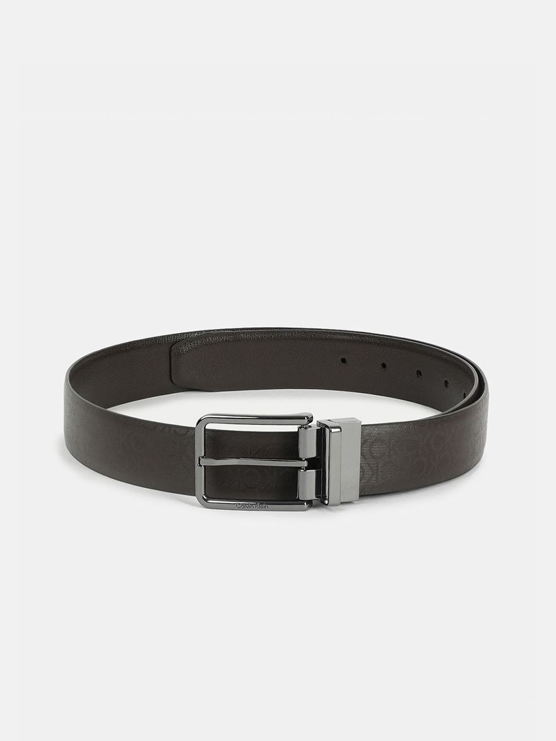 Calvin Klein Men Textured Leather Tang Casual Belt