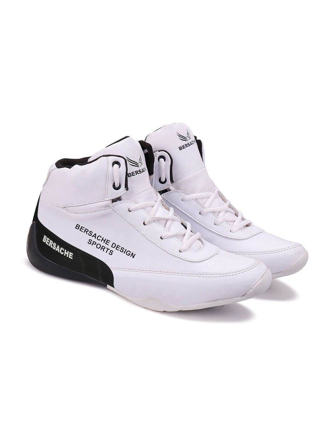 BERSACHE Men Leather Running Non-Marking Shoes