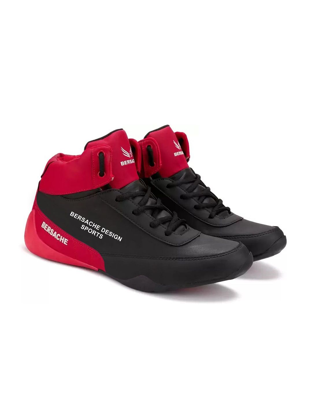 BERSACHE Men Leather Running Non-Marking Shoes