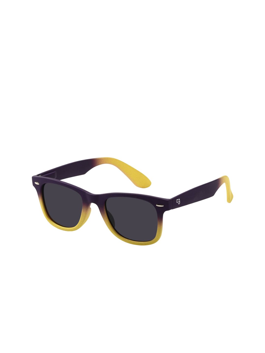 Woggles Unisex Wayfarer Polarised Sunglasses with UV Protected Lens WOWF-02-CC-2004-Black