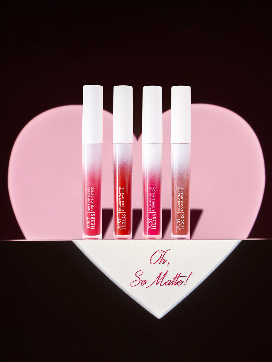 Just Herbs Transfer Proof Long Wear Relaxed Matte Liquid Lipstick 4ml - Strawberry Kiss 10