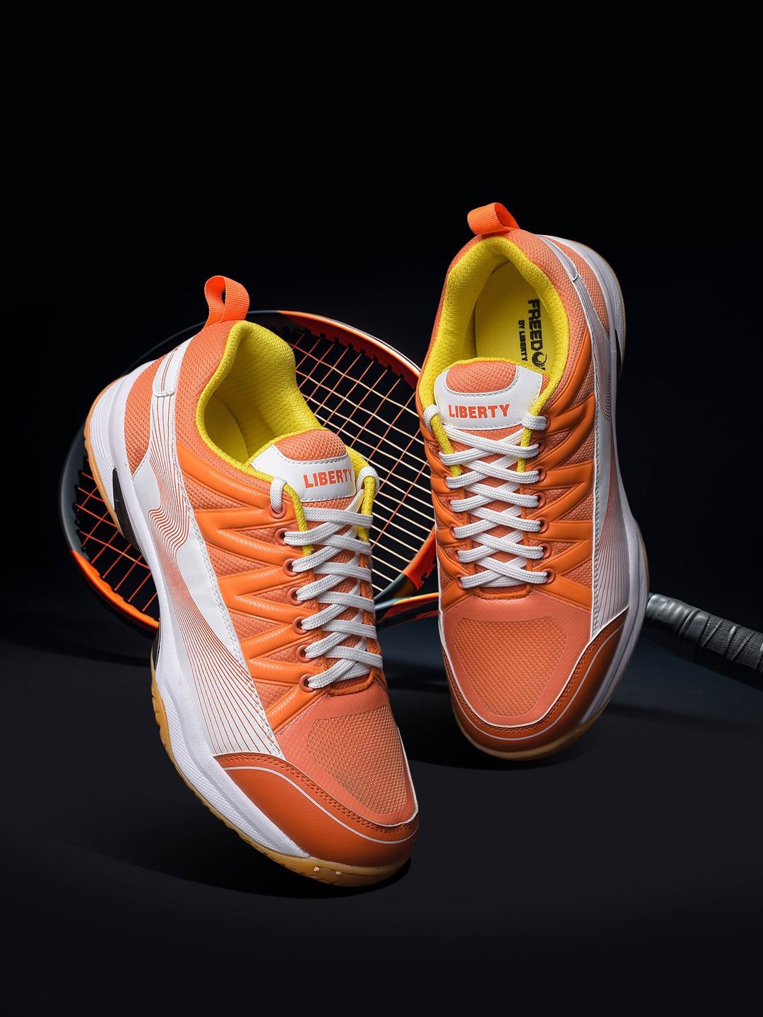 Liberty GRIPPER-01 Men Badminton and Pickleball Lace-Ups Non-Marking Shoes