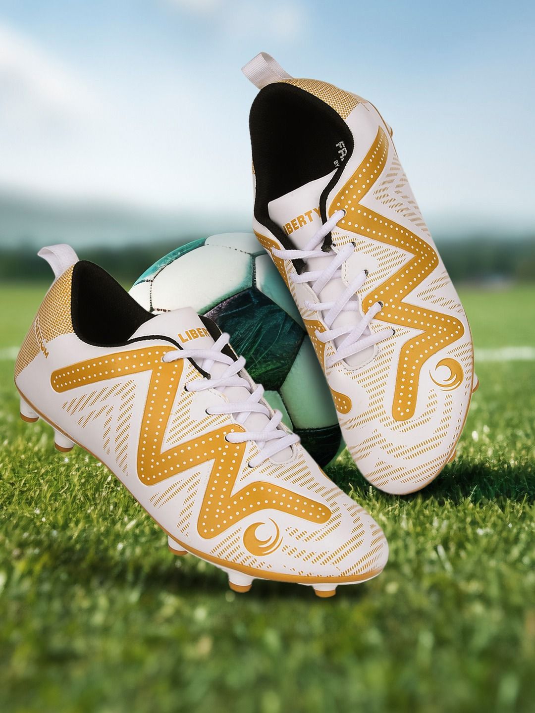 Liberty Men PU Football Non-Marking Shoes