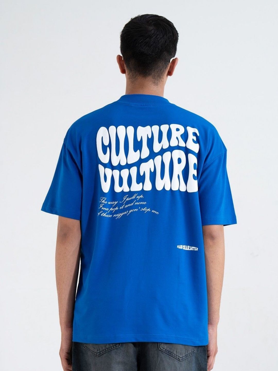 Buy Main Character India Unisex Typography Printed Oversized T
