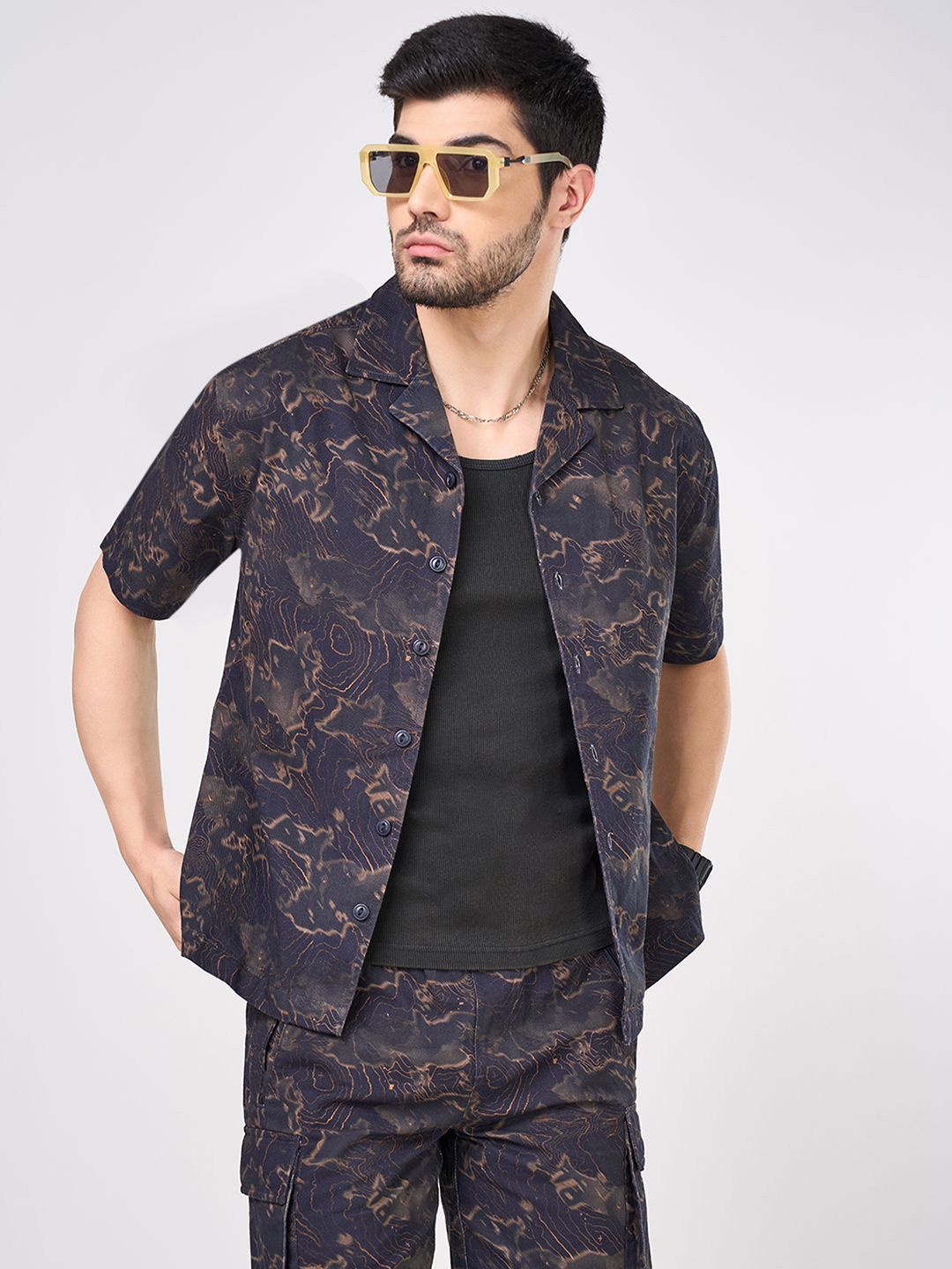 Street 808 by Pantaloons Men Slim Fit Floral Opaque Printed Casual Shirt