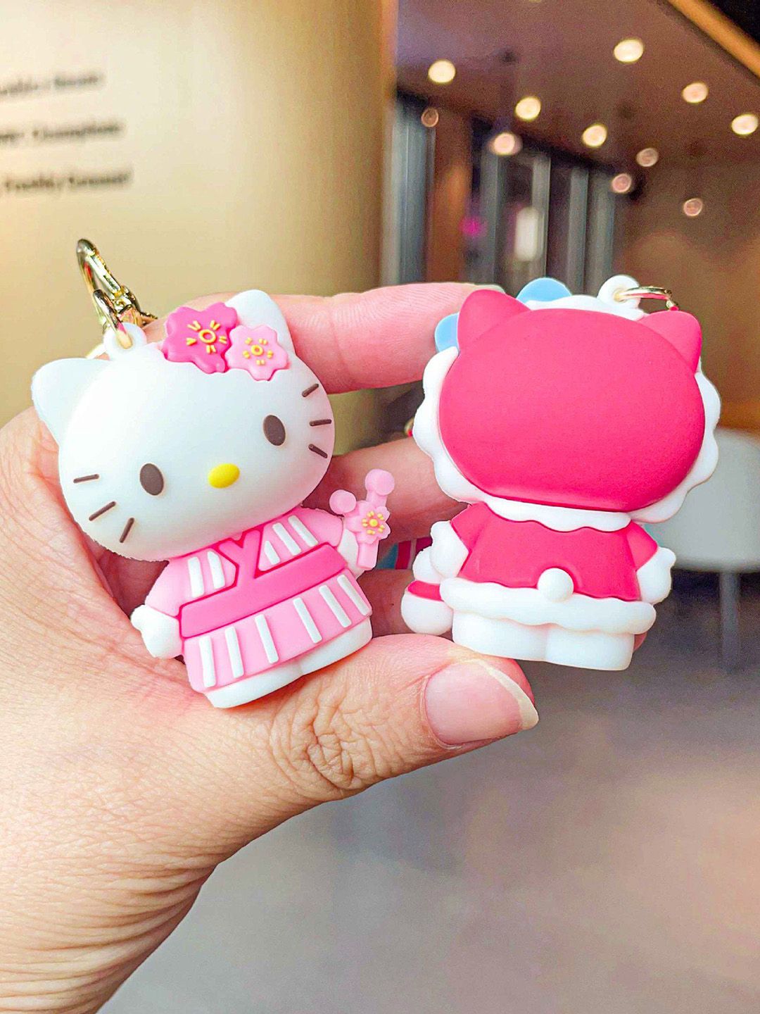 Buy Flenzy 3D HelloKitty Printed Key Chain With Belt - Key chain