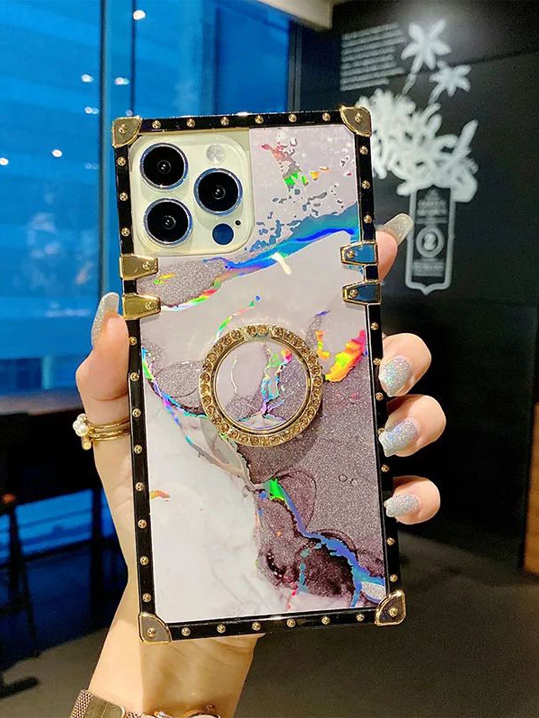 Luxury Kase Quirky Printed iPhone 15 Pro Back Case Mobile Accessories