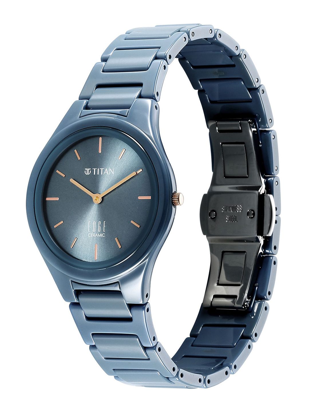 Dial & Ceramic Bracelet Style Straps Analogue Watch 2653QC07