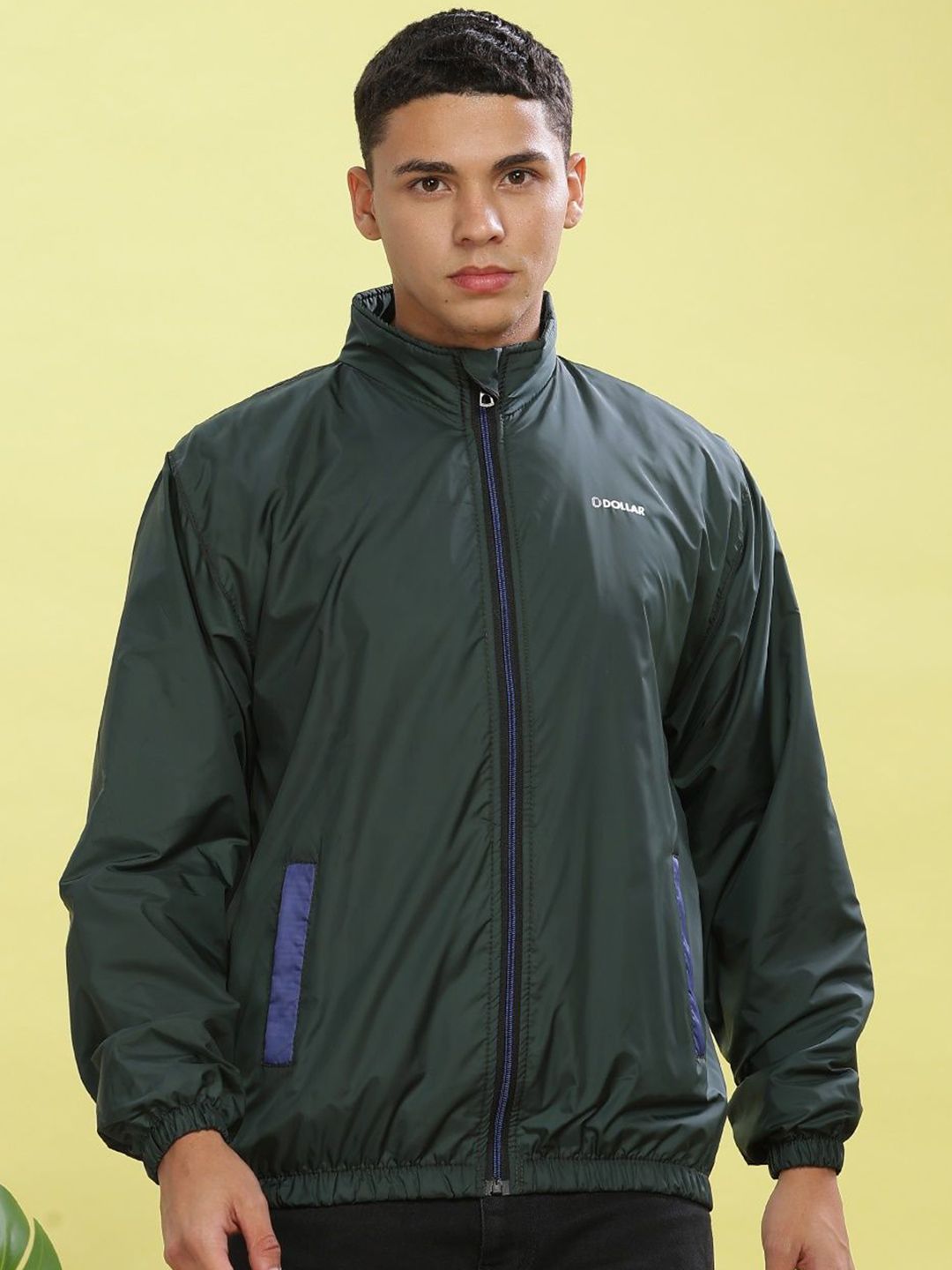 Dollar Men Light Weight Breathable Windcheater Jacket with UV Protection and Pockets