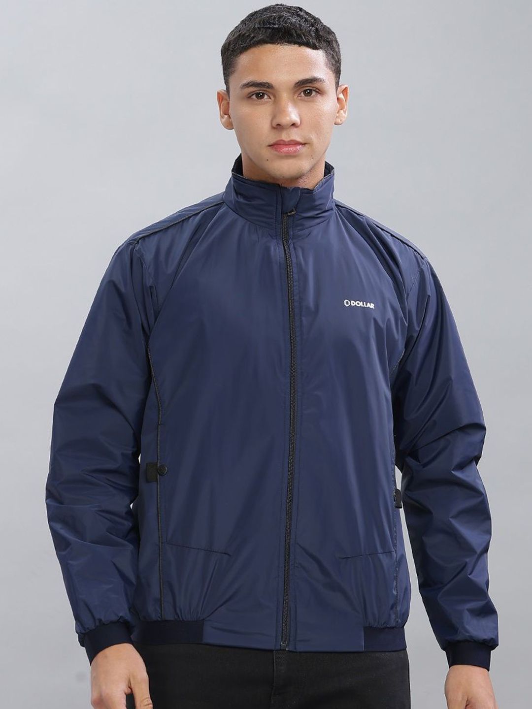 Dollar Men Light Weight Breathable Windcheater Jacket with UV Protection and Pockets