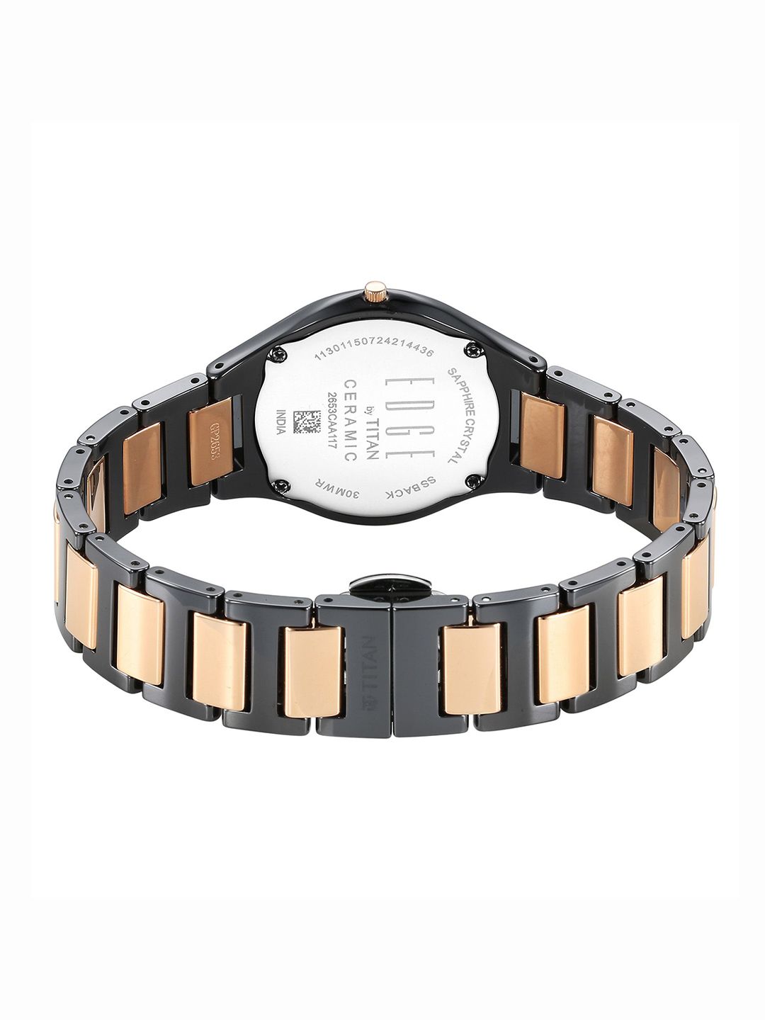 Embellished Dial & Ceramic Bracelet Style Straps Analogue Watch 2653KC05