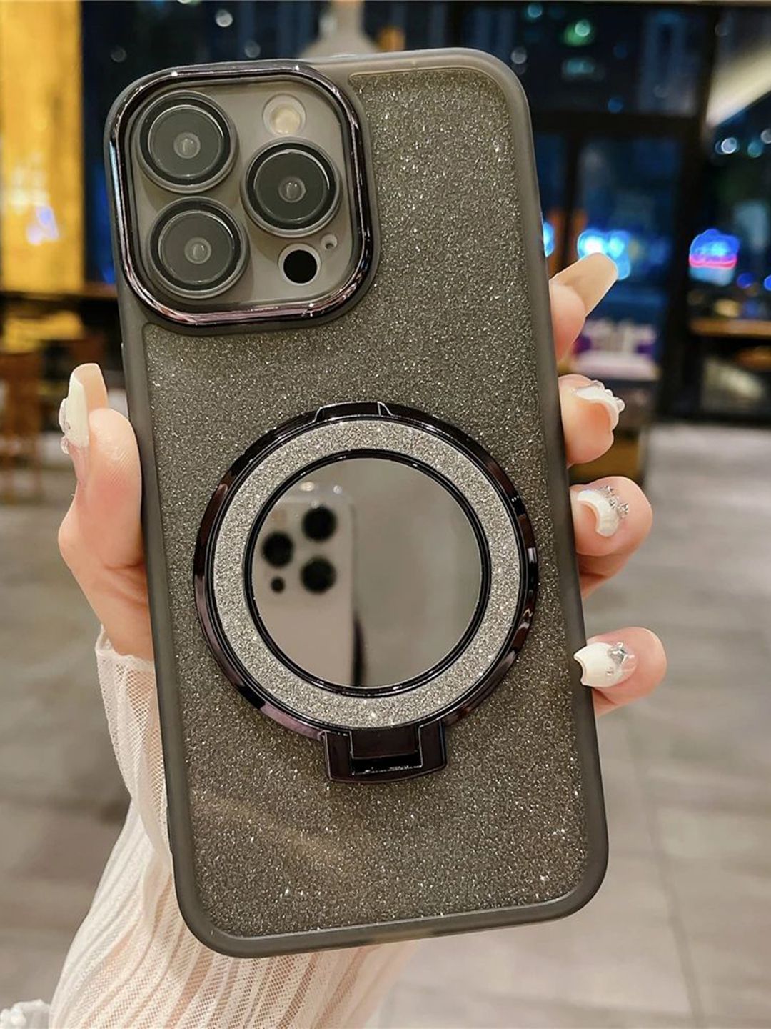 Luxury Kase Solid Printed iPhone 15 Pro Max Back Case Mobile Accessories