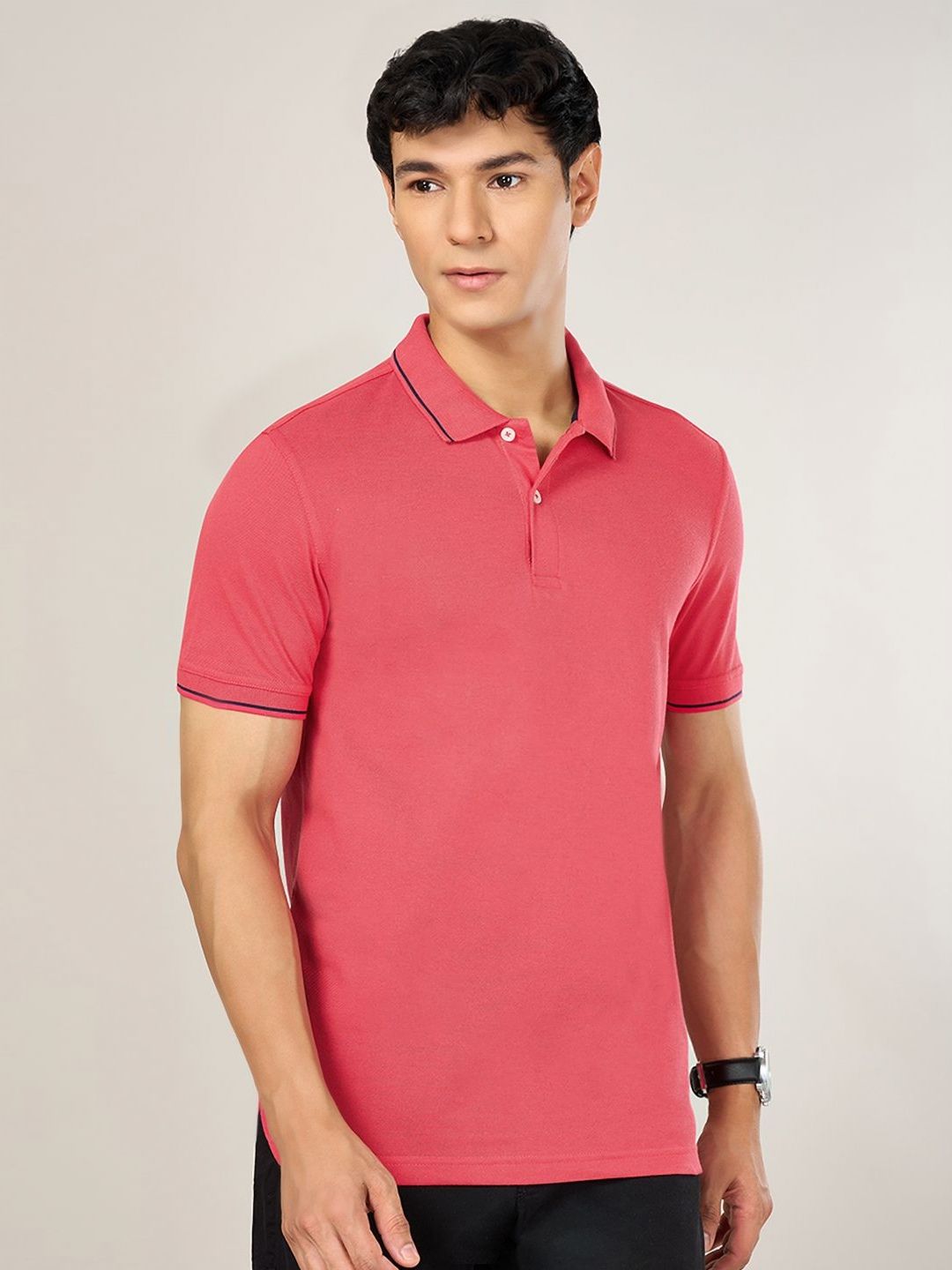 BYFORD by Pantaloons Men Polo Collar Pockets Slim Fit T-shirt