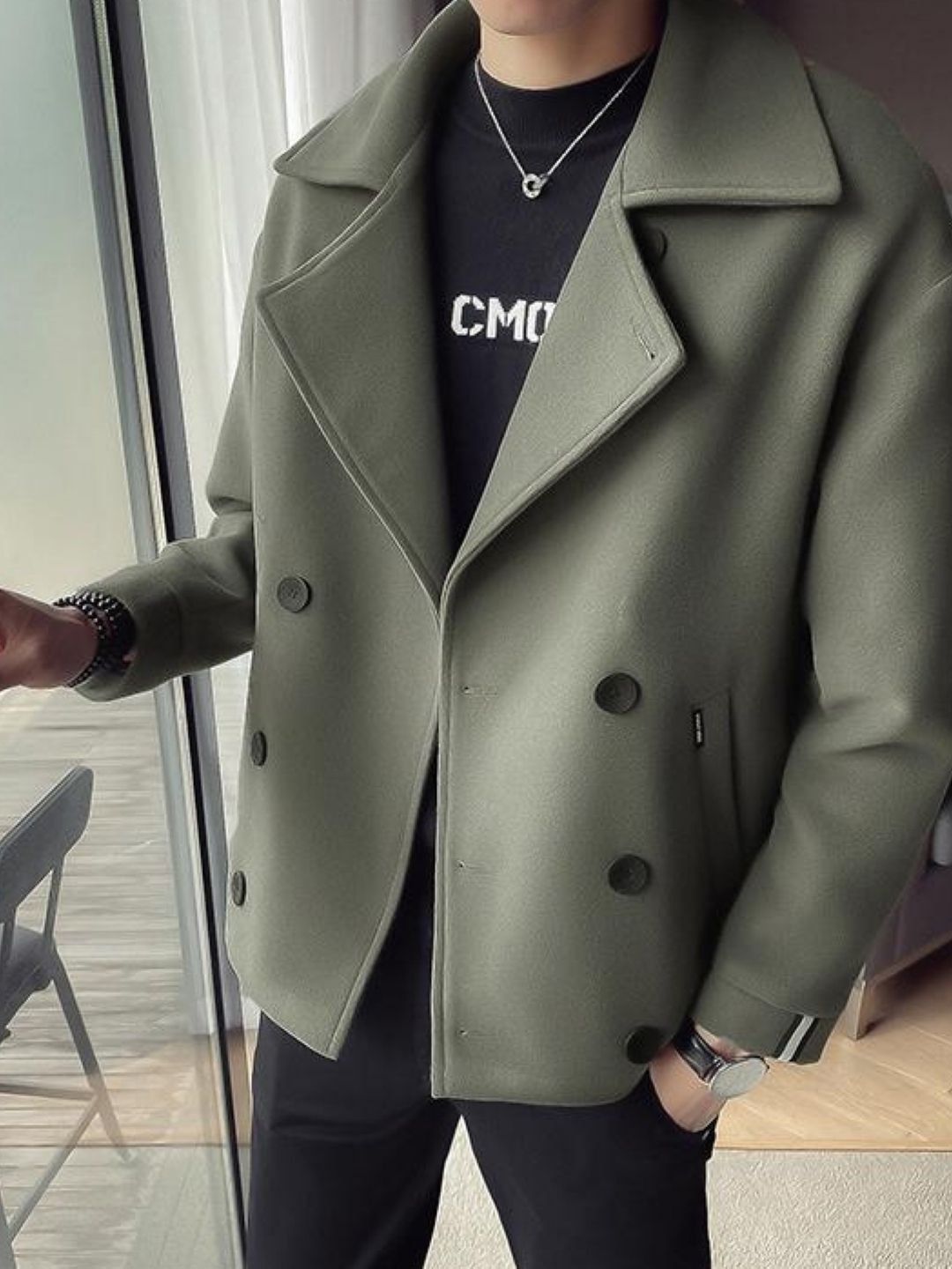 StyleCast Men Open Front Jacket