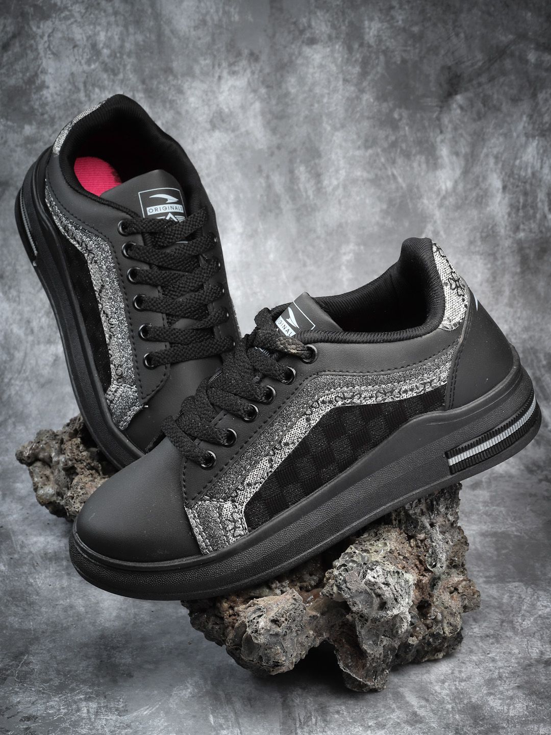 ASIAN Women Lace-Ups Round Toe Sneakers