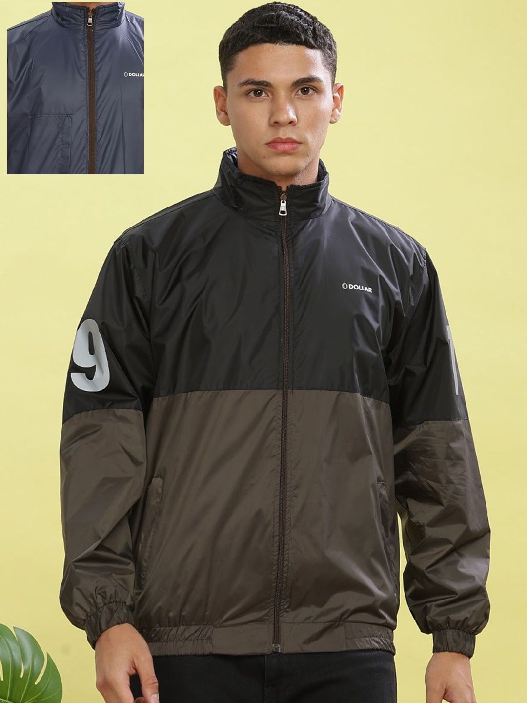 Buy Dollar Men Reversable Light Weight Windcheater Jacket with UV